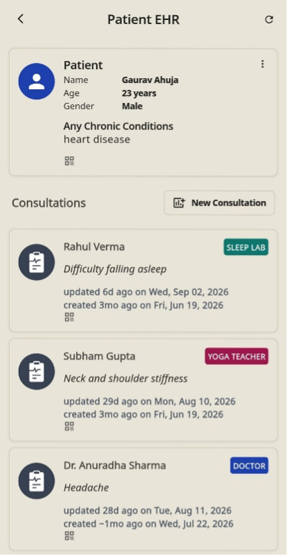 Patient EHR